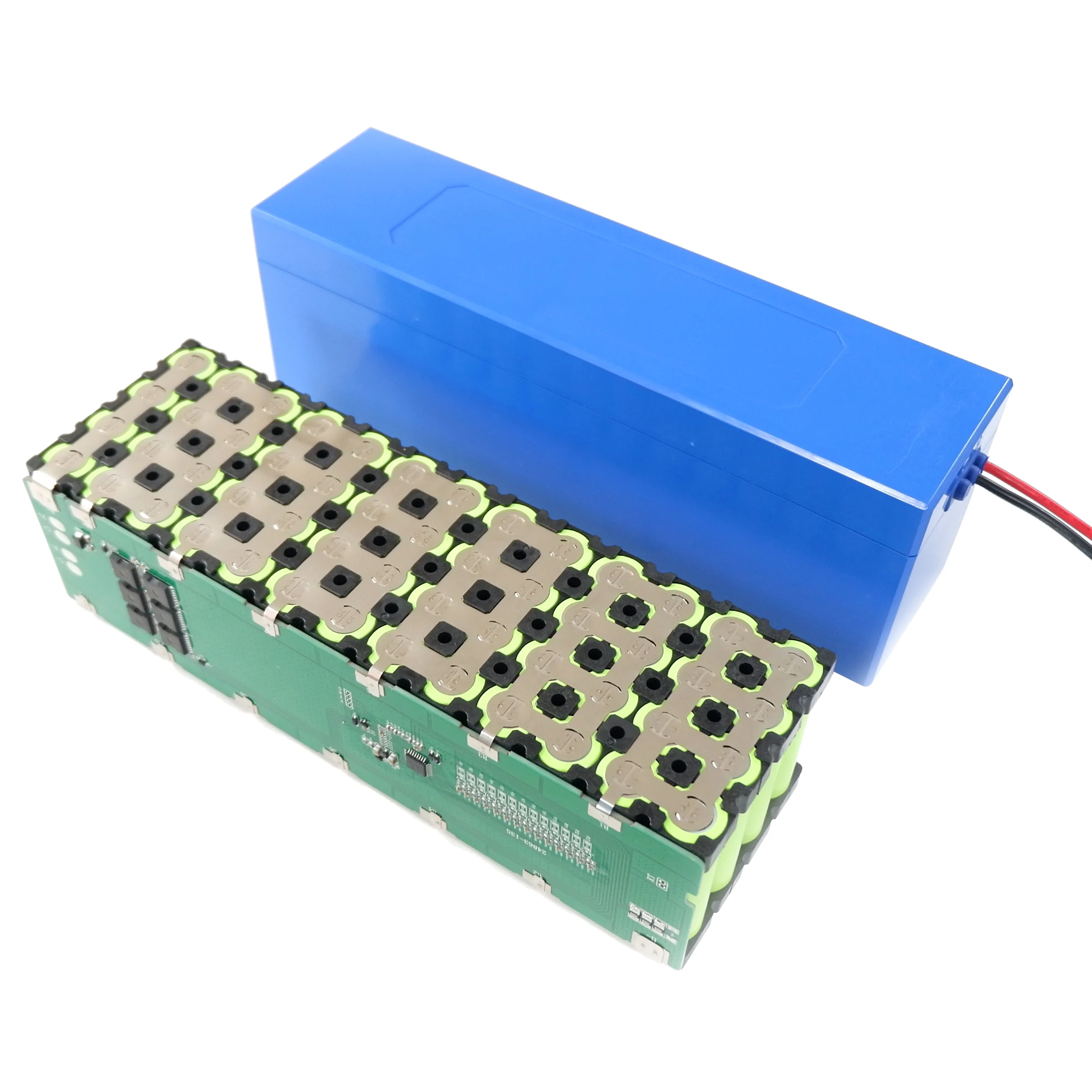 12V 24V 36V 48V 10Ah-20Ah battery case 13S4P holder nickel wire 13S 48V30A BMS Lithium battery box Can hold 52 batteries