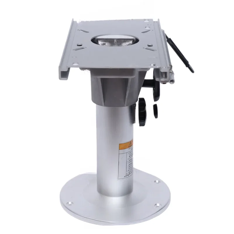 Marine Aluminum Alloy Boat Seat Pedestal Stand Base Adjustable Slide Or Swivel Shaft Shock Absorption