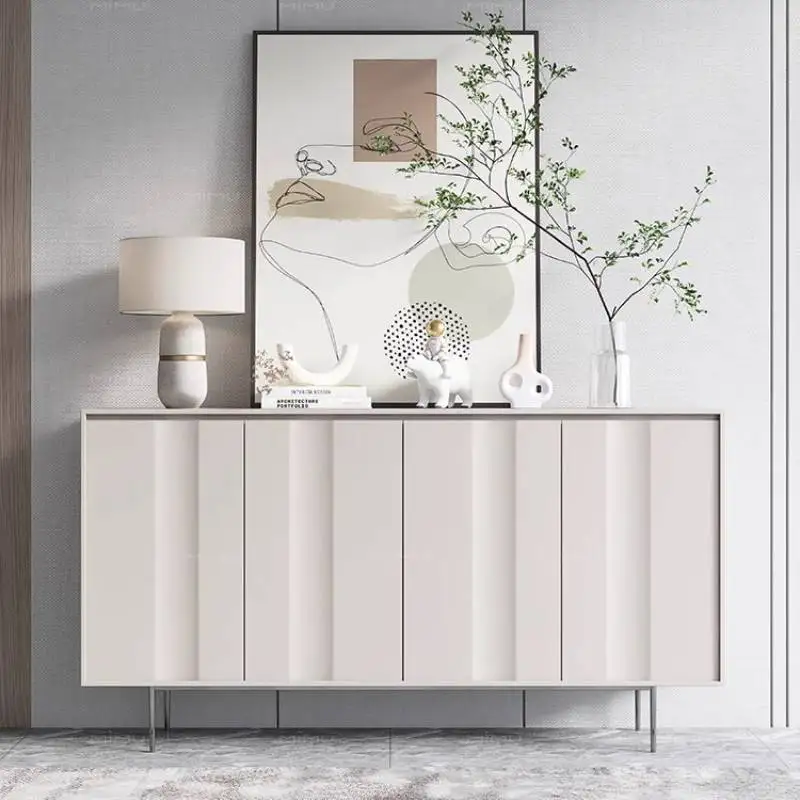 

Cream Nordic Shoe Cabinet Wooden Modern Minimalist Space Saving Storage Shoe Rack Entryway Display Meuble Chaussures Furniture
