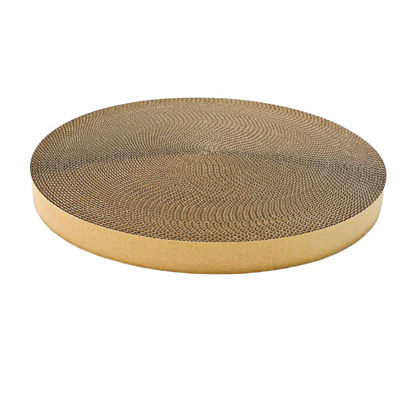 Round Cat Scratcher Corrugated Scratching Bed Scratch Pad Sofa Furniture Protection Scratching Toy Replacement Mat for Animals