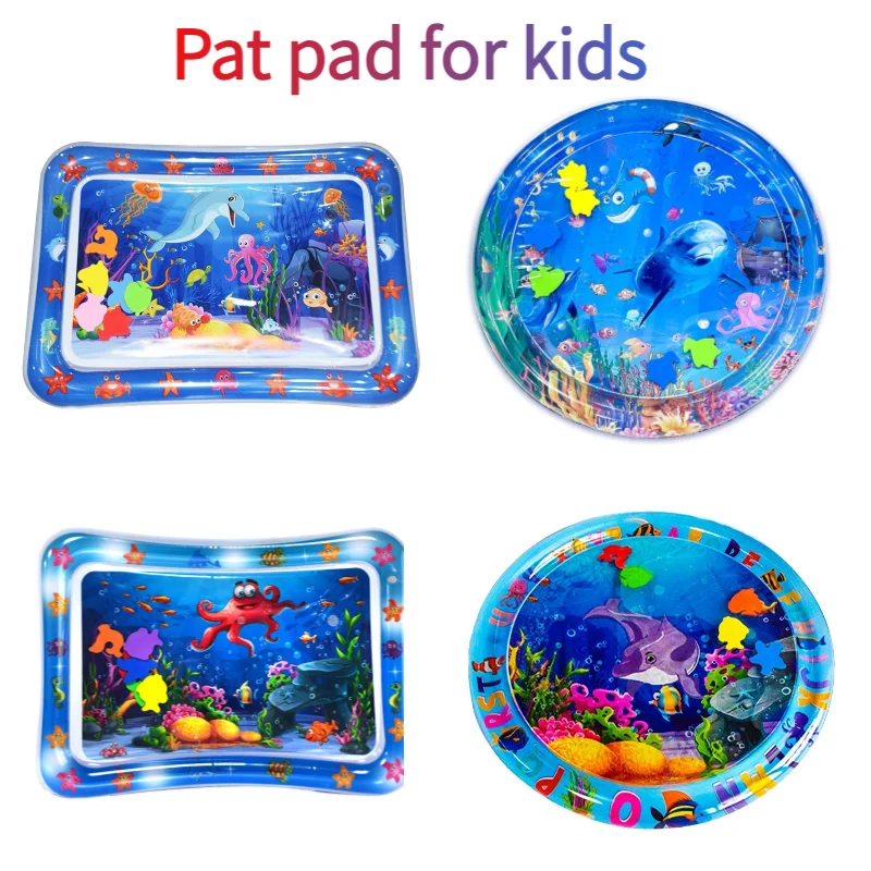 1 PCS Children\'s Inflatable Pat Pad Baby Pat Pad PVC Marine Animal Water Pad Toy Baby Crawling Inflatable Water Pad Water Toy