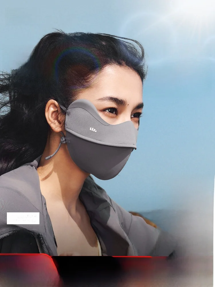 

Маска-козырек от солнца с защитой от УФ-лучей Banana Leaf, женская, для активного отдыха, для походов, полностью светонепроницаемая, для чувствительной кожи, черная...