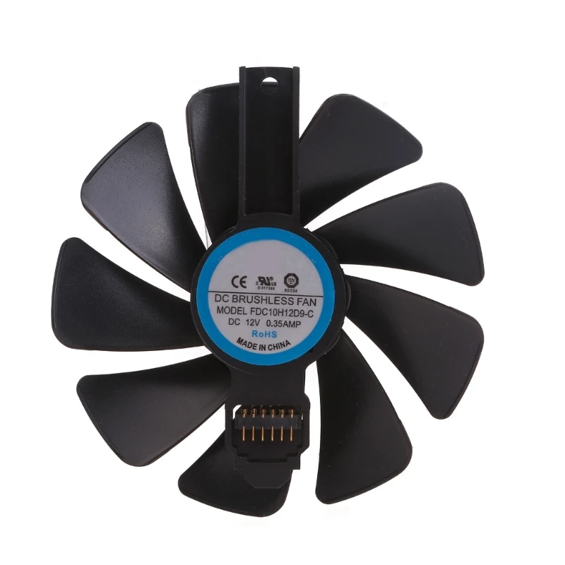 95/85mm ventilador cooler dc12v 6pin fd10015m12d vga ventilador placa gráfica para safira 5700xt rx5700 rx5600xt cooler