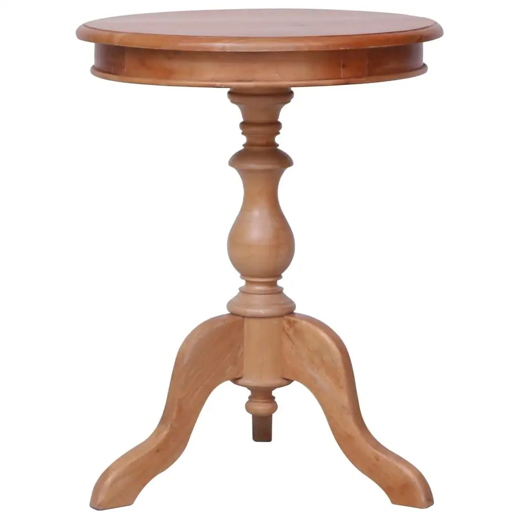 

Natural Solid Mahogany Side Table - 19.7x19.7x25.6 Inch for accent Furniture