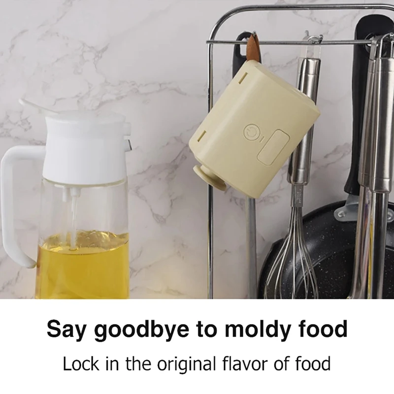 Automatic Household Vacuum Sealing Machine Food Freshness Packaging Machine Sealer Plastic Sealer Vacuum Compressor Durable , E