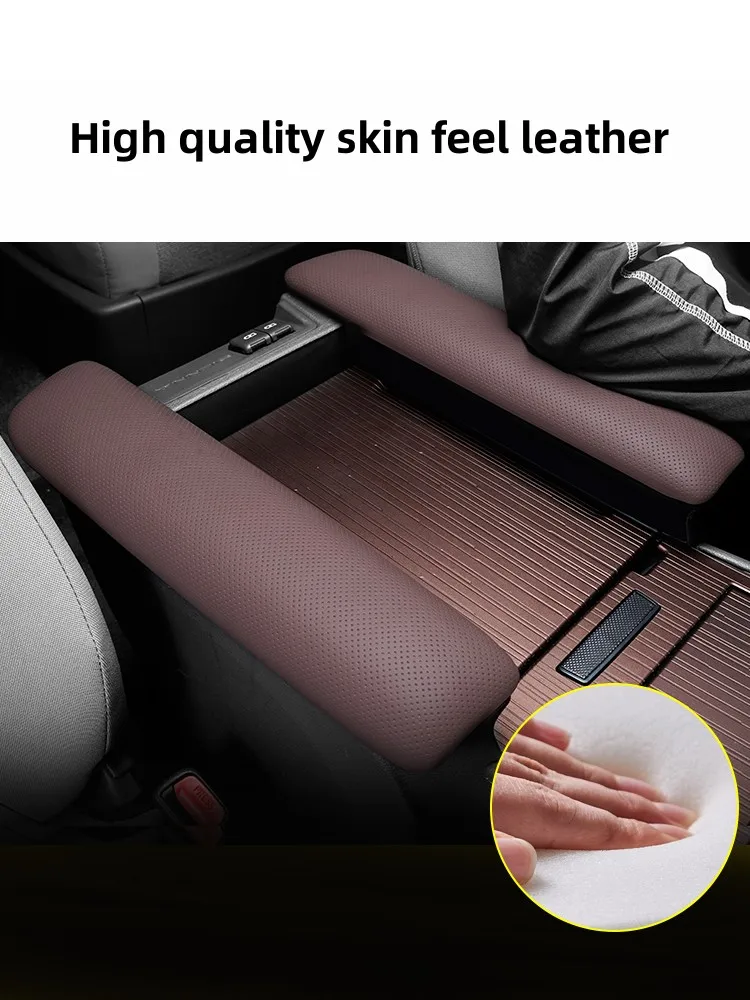 Car Armrest Cover Pad For Toyota Sienna 2021 2022 Breathable Leather Anti-scratch Center Console Armrest Box Cover Mat Cushion