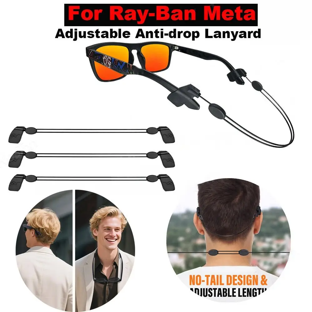Anti-drop Glasses Strap Versatile Use Fixing Lanyard Holder for Ray-Ban Meta Wayfarer/Skyler/Headliner/Gen 2/ Meta HSTN