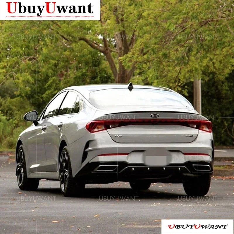 For Kia Optima K5 GT 2020 2021 K5 DL3 Spoiler ABS Plastic Gloosy Black Rear Trunk Lip Spoiler Car Tail Wing Decoration