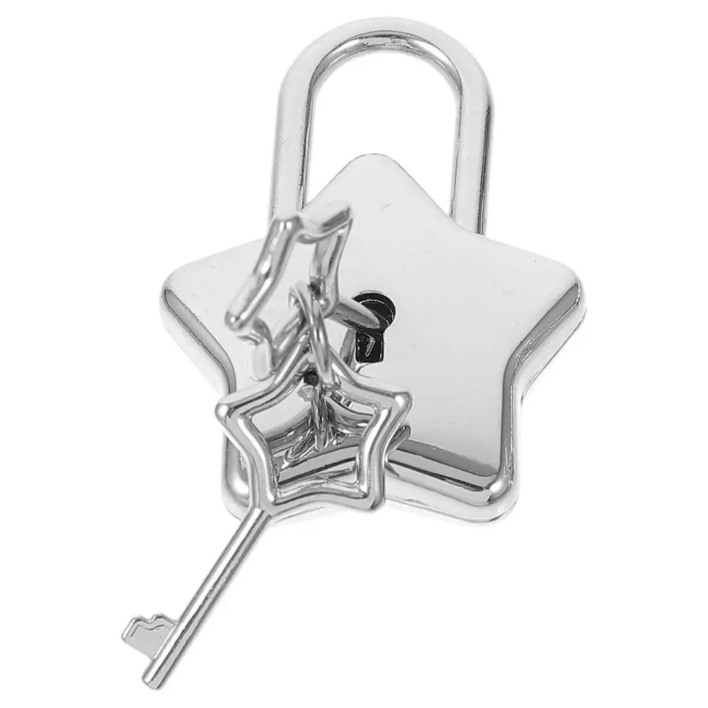 

Padlock Accessories Shape Metal Padlocks Keys Decorative Lock for Diary Books Jewelry Box Handbag Anti Rust