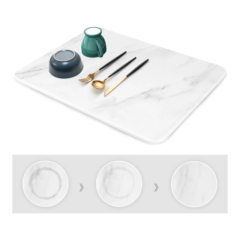 Tableware Mat For Kitchen Counter, Super Absorbent, Heat Resistant Dish Drying Mats, Fine Workmanship