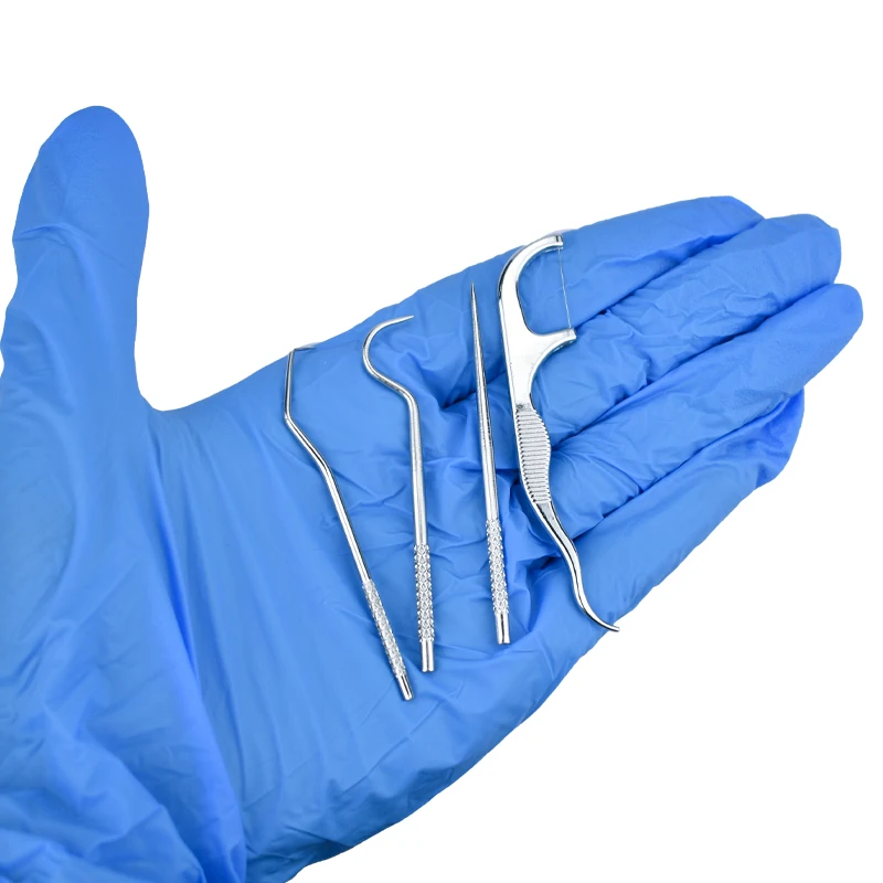 ステンレス製つまようじセット、歯間清掃、歯石除去、口腔清掃用、収納チューブ付き、再利用可能