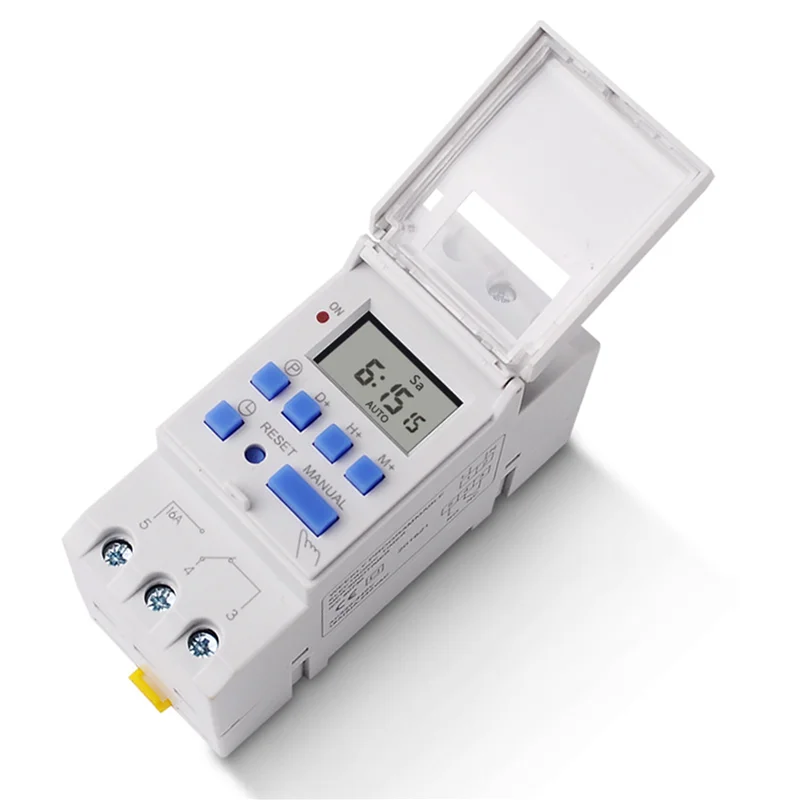 

2025 Hot Style 4X SINOTIMER Electronic Timer, TM615-2 Timer Switch 7 Days 24 Hours Programmable LCD Time Relay-220V