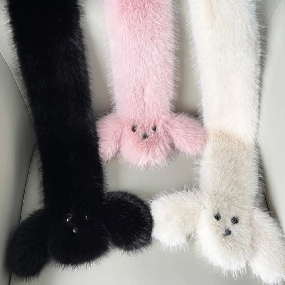 soft Thickened Winter Scarf keep warm Puppy Shape Neck Scarf Korean Style Collar Scarf Winter