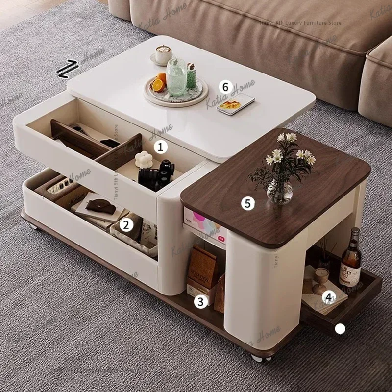 ld American Wooden Coffee Tables Modern Multifunction Design Lift Storage Tea Table   Home Furniture Couchtisch FYCT