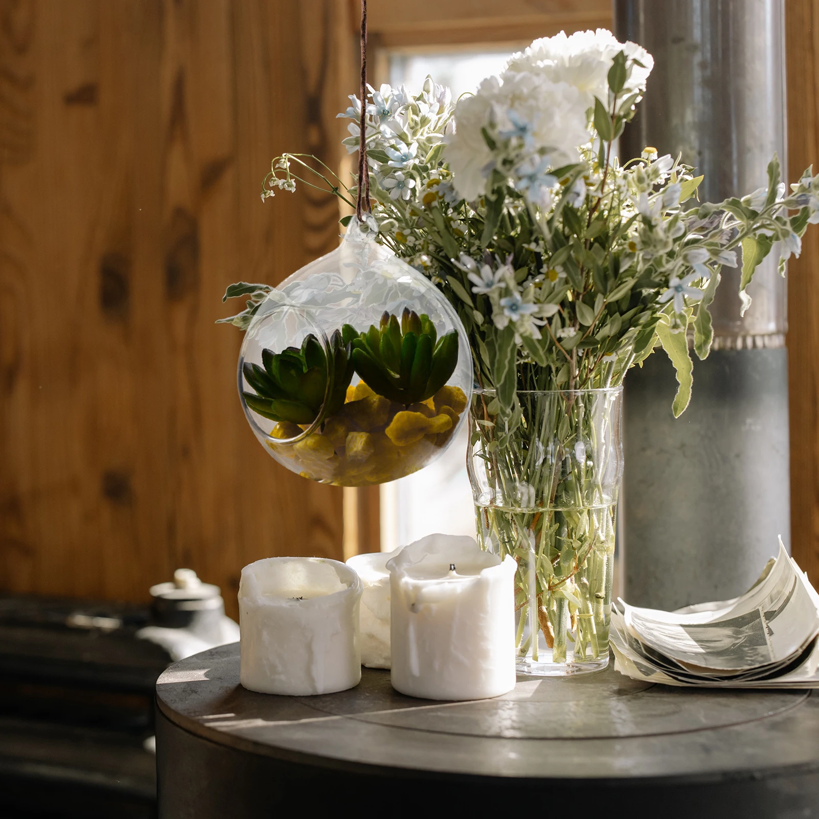 

4Pcs Hanging Glass Succulent Plant Storage Pot Decorative Micro Landscape Bottles Home Decoration Succulent Plant Storage Pot