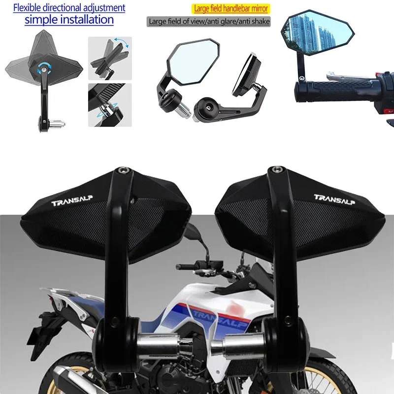 

For Honda XLV 600 650 700 TRANSALP XL600V XL650V XL700V New High Quality Motorcycle Aluminum Alloy Handlebar Rearview Mirror
