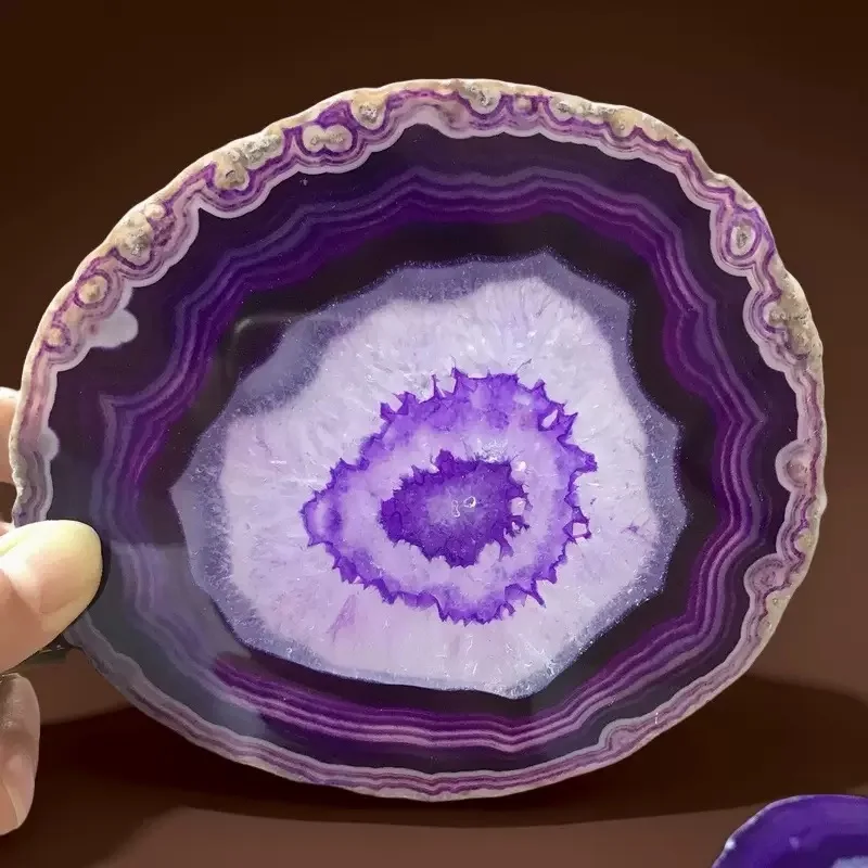 Big Natural Crystal Slice Agate Slice Geode SLAB Crystal Mineral Coaster Healing Home Decoration DIY Jewelry Pendant Gifts