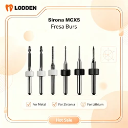 Sirona MCX5 D3 Dental Milling Burs CAD CAM Grinding Drill Tools for PMMA Zirconia Block Dental Lab Milling Machine