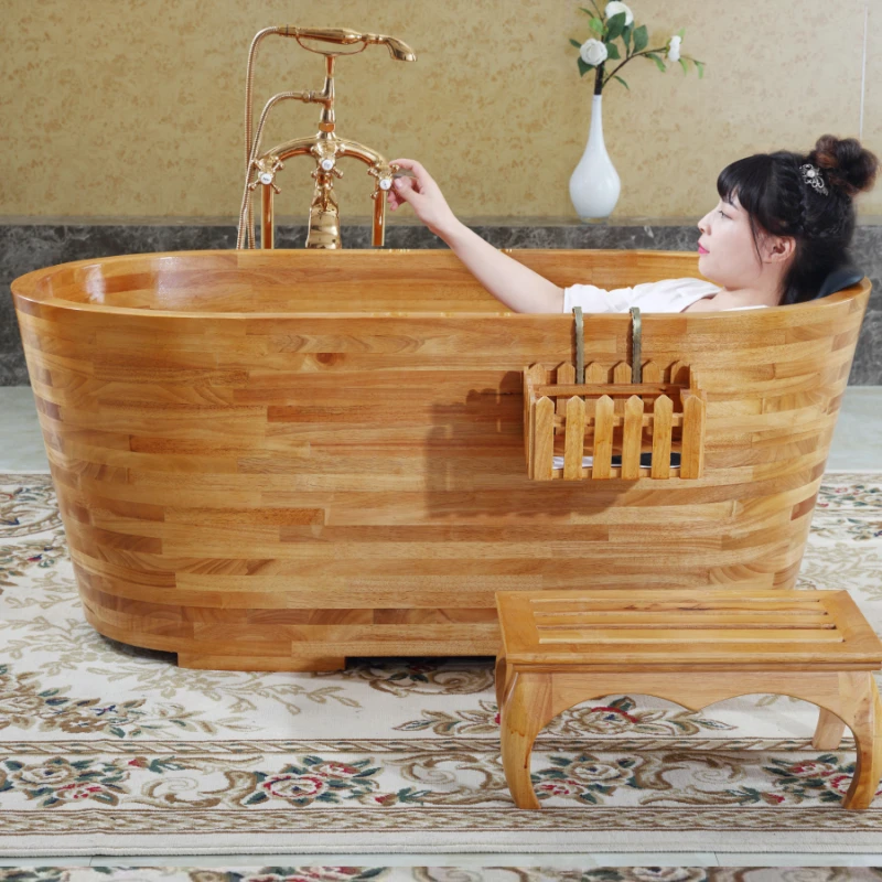 

Wooden Adult Tub Sauna Wood Bathtub Spa Professional Pedicure Children Swimming Adults Outdoor Foot Washer Badewanne Bath Dog