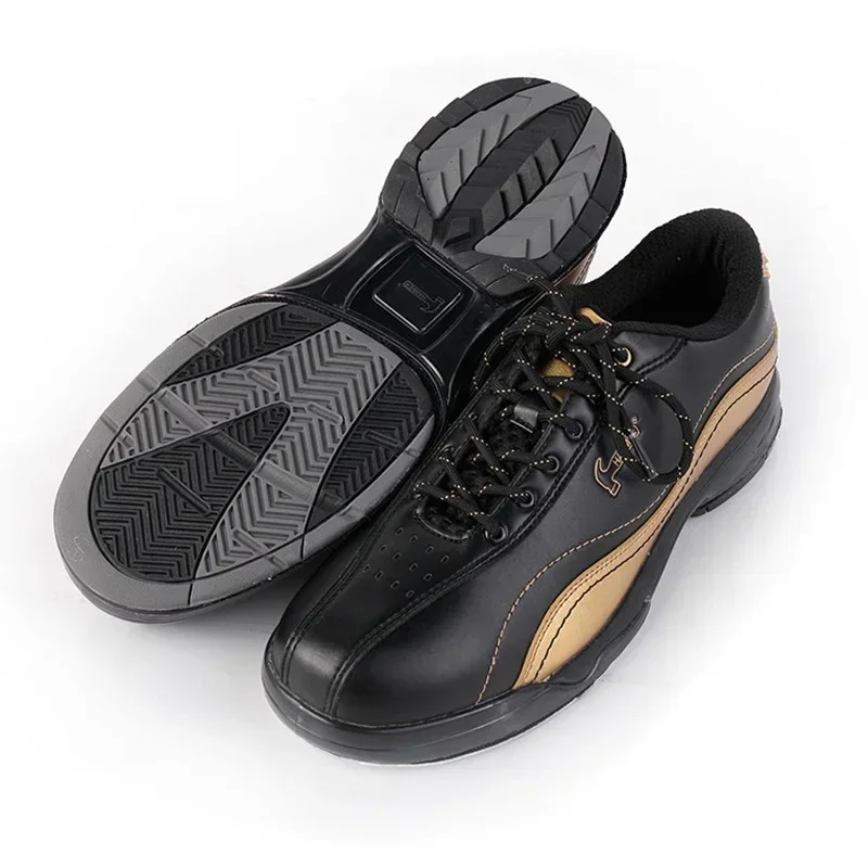 pgm Bowling Liefert Männer Leder Bowling Schuhe Männlich Links Rechts hand Anti-skid Sport Turnschuhe Training Schuhe Veränderbare Sohle 3