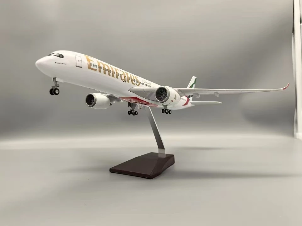 A350 47 سنتيمتر مقياس كبير طائرة نموذجية 350 طيران الإمارات نموذج طائرة دييكاست البلاستيك الراتنج نموذج طائرات لعبة الطائرات الاطفال