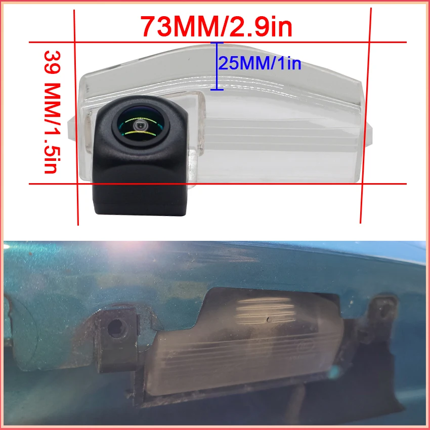 HD 1080X720P 170° FishEye Lens Car Rear View Reverse Backup Camera For Mazda 3 BK 2003~2009 BL 2009~2013 For Mazda2 DE 2007~2015