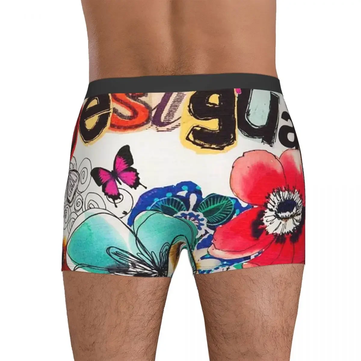 Boxer Respirant Personnalisé pour Homme, Culotte Desigual, Sous-Vêtements pour Zones Me, Cadeaux pour Petit Ami