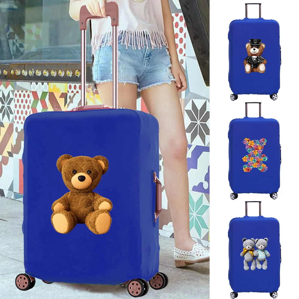 

Luggage Case Fashion Scratch Resistant Travel Accessory Cover Bear Print Protective Cases Apply To 18-28 Inch Suitcase Covers