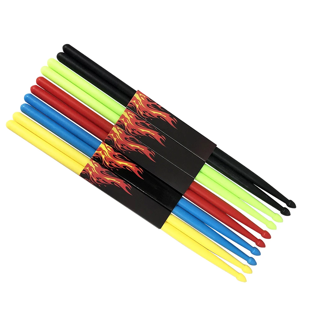 IRIN 1Pair Drum Sticks 5A Nylon Professional Drumsticks Colorful Drum Stick Percussion Instrument Accessories Drum Set Kit Parts