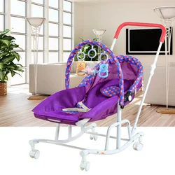 EG177 Stroller Rocking Chair, Recliner Rocking Bed, Multi-Function Comfort Chair for Babies, Portable Baby Cradle