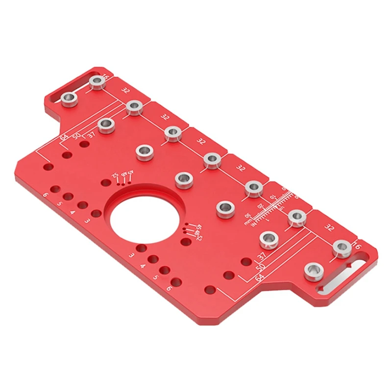 2In1 Door Handle Shelf Pin Drilling Guide Jig Woodworking Hinge Drilling Locator Hinged Cabinet Door Hole Puncher Jig