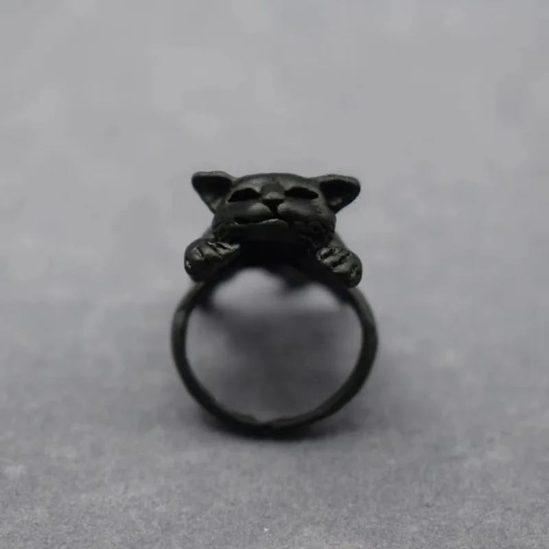 Cute Animal Lazy Cat Ring Opening Adjustable Ring