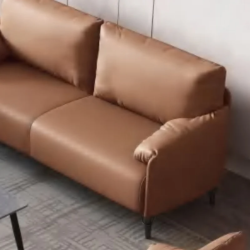 Modern Style Multifunctional Modular Office Furniture Living Room Sets Reception Area Sofa Leather For Administrative Space