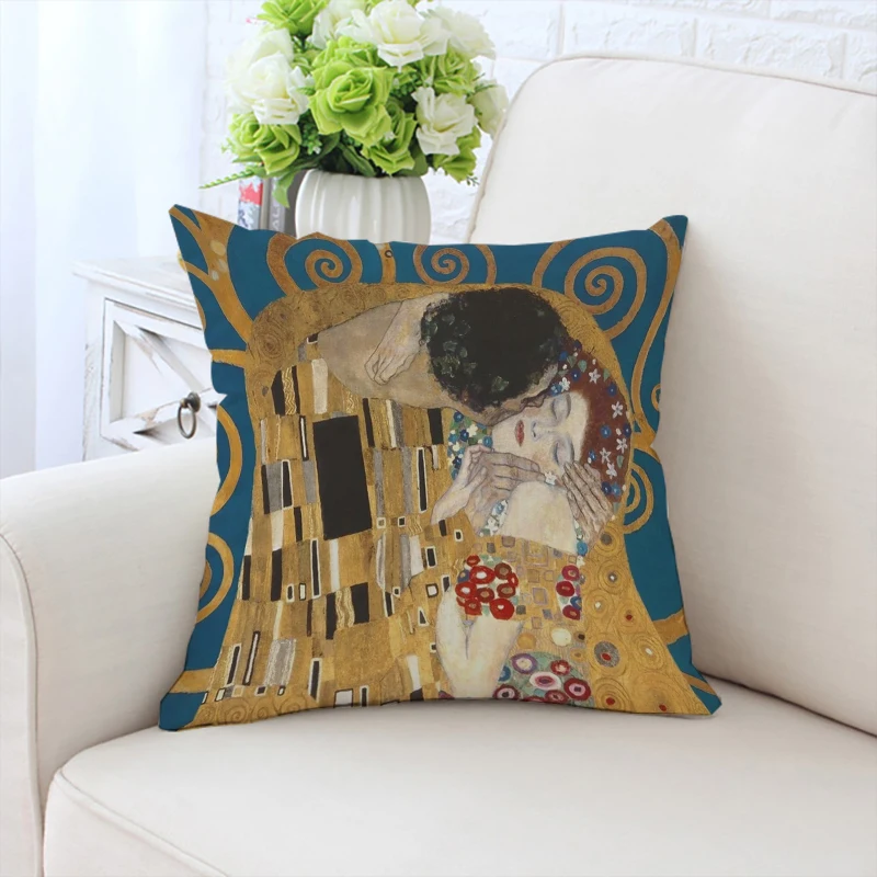 

G-Gustav Klimt Art Pillowcases for Pillows 45x45 Cushions Covers Pillow Covers Decorative Luxury Cushion Cover Home Decoration