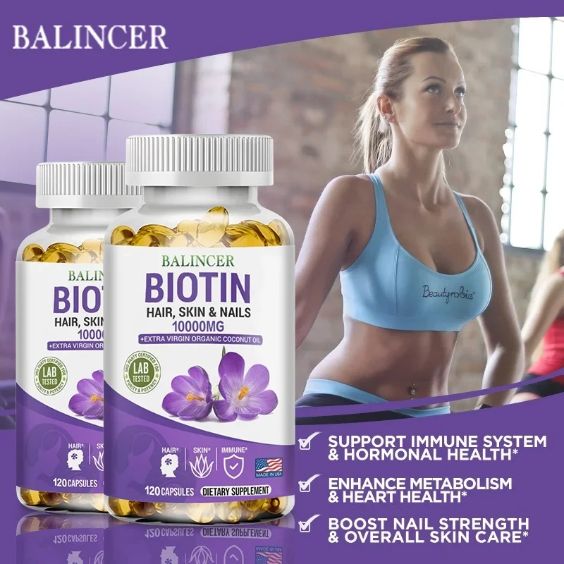 Balancer biotin supplement supports healthy hair, skin and nails, and a healthy immune system