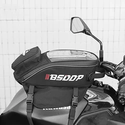 Motorcycle Magnet Navigation Fuel Tank Bag Multi-functional Outing Riding Equipment Satchel Waterproof Portable Rear Seat Bag