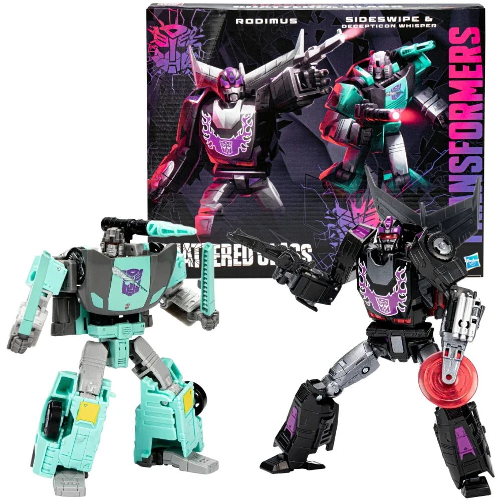 

in stock Transformers Shattered Glass Deluxe Rodimus Sideswipe Whisper 3-Pack Action Figure Toy Gift Collection