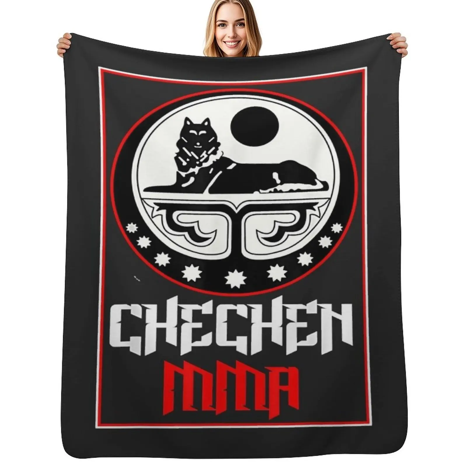 

Chechen MMA Chechnya Fight Throw Blanket All Season Soft Lightweight Blanket for Home