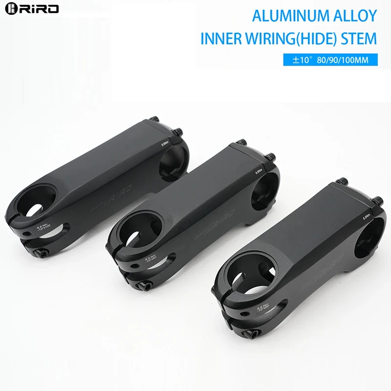 

RIRO Bike Stem Internal Cable Hidden Bicycle Stem 28.6-31.8mm Aluminum Aolly Forging/CNC Handle