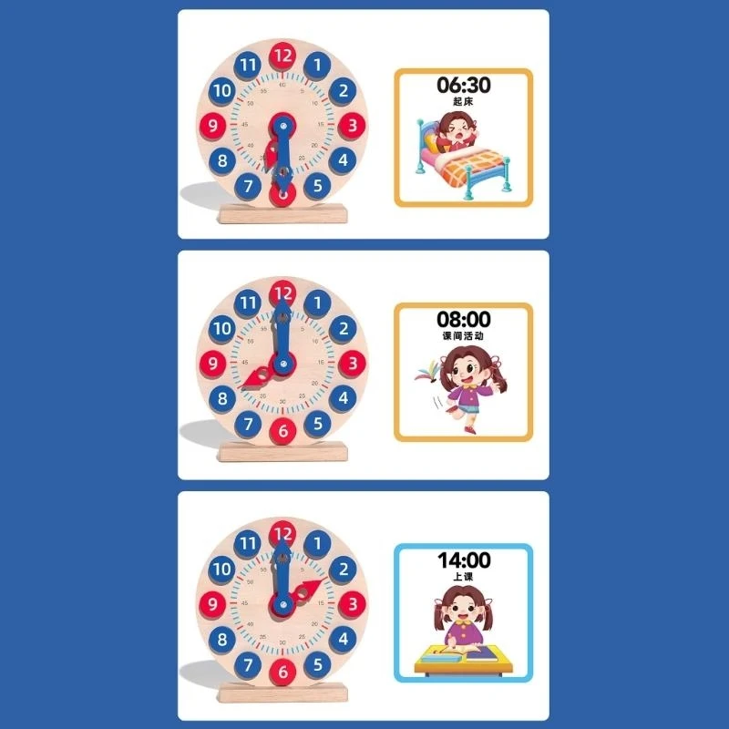 Q0KB 초등학교 교사 교육 시계 교육 AIDS 학생 학습 시계 모델 어린이 인식 디지털 시계