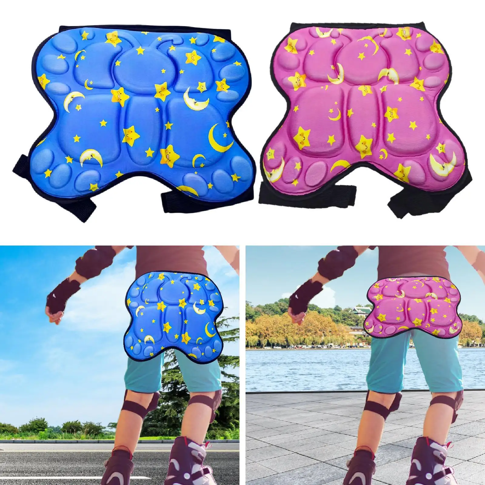 

Kids Protective Padded Short Hip Protection Pad Soft Portable Thick Shockproof Hip Pad Protective Butt Pad for Skiing Winter