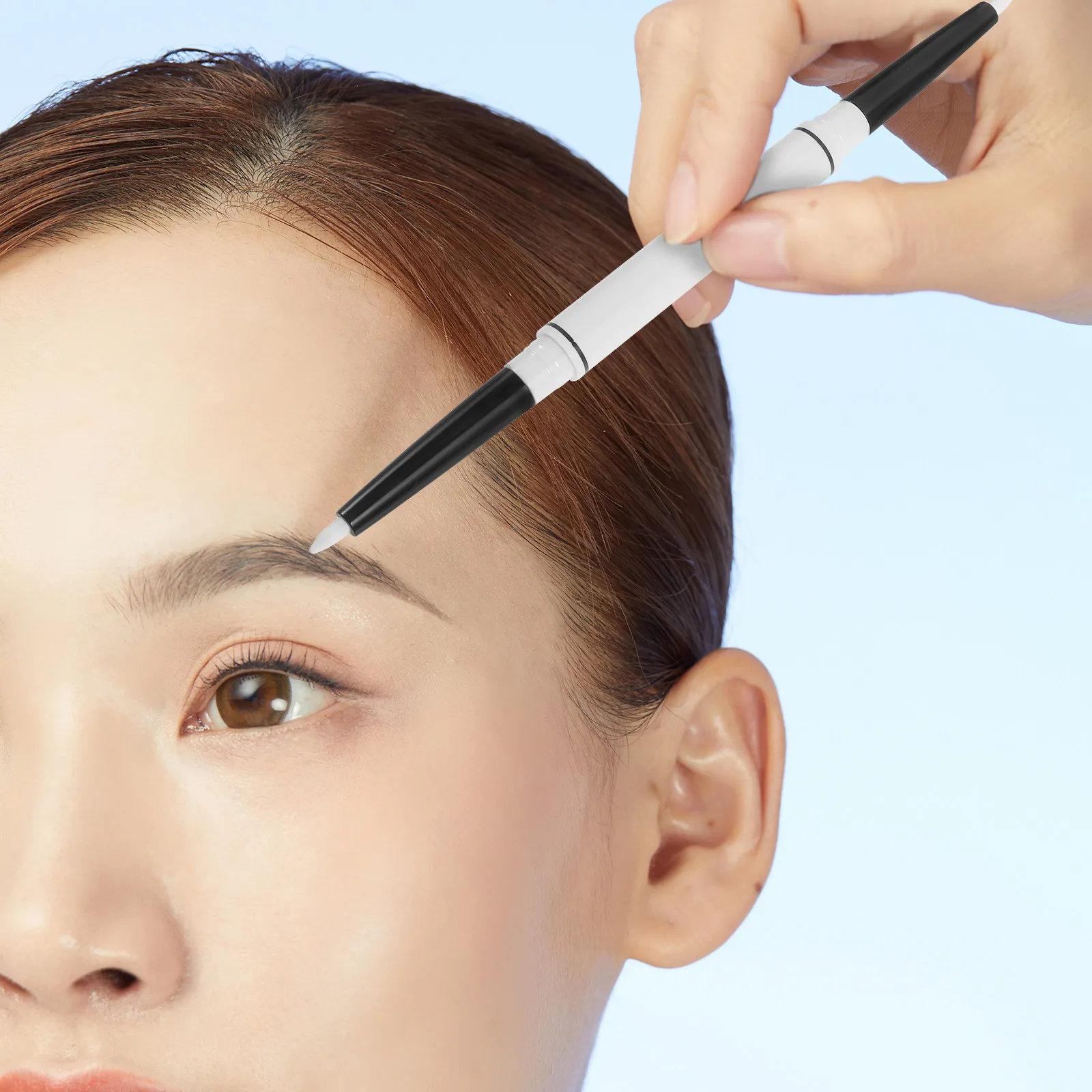 1Set White Marker Pen for Skin Eyebrow Positioning Tattoo Artists Skin Marker Pen Double Ended Fine Line