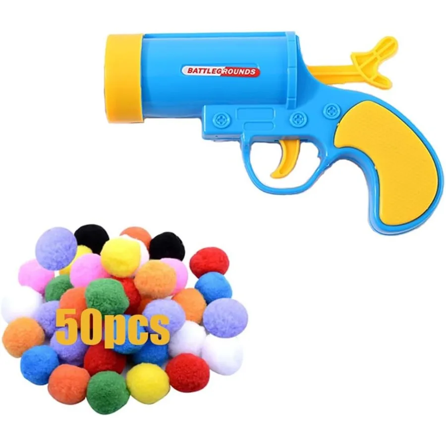 50Pcs Cat Ball Toy Lauher Gun Cat Toys Balls Best Cat Toys for Bored Cats Cat Toys Ball Lauher Cat Toys for Indoor Cats blue