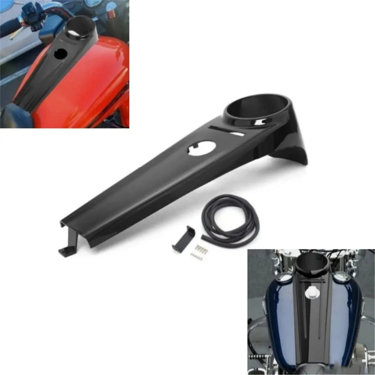A23Z Motorcycle Tank Dash Panel Console Cover Fairing for Fat Boy Softail Night Train FLST FXS 2000-2017
