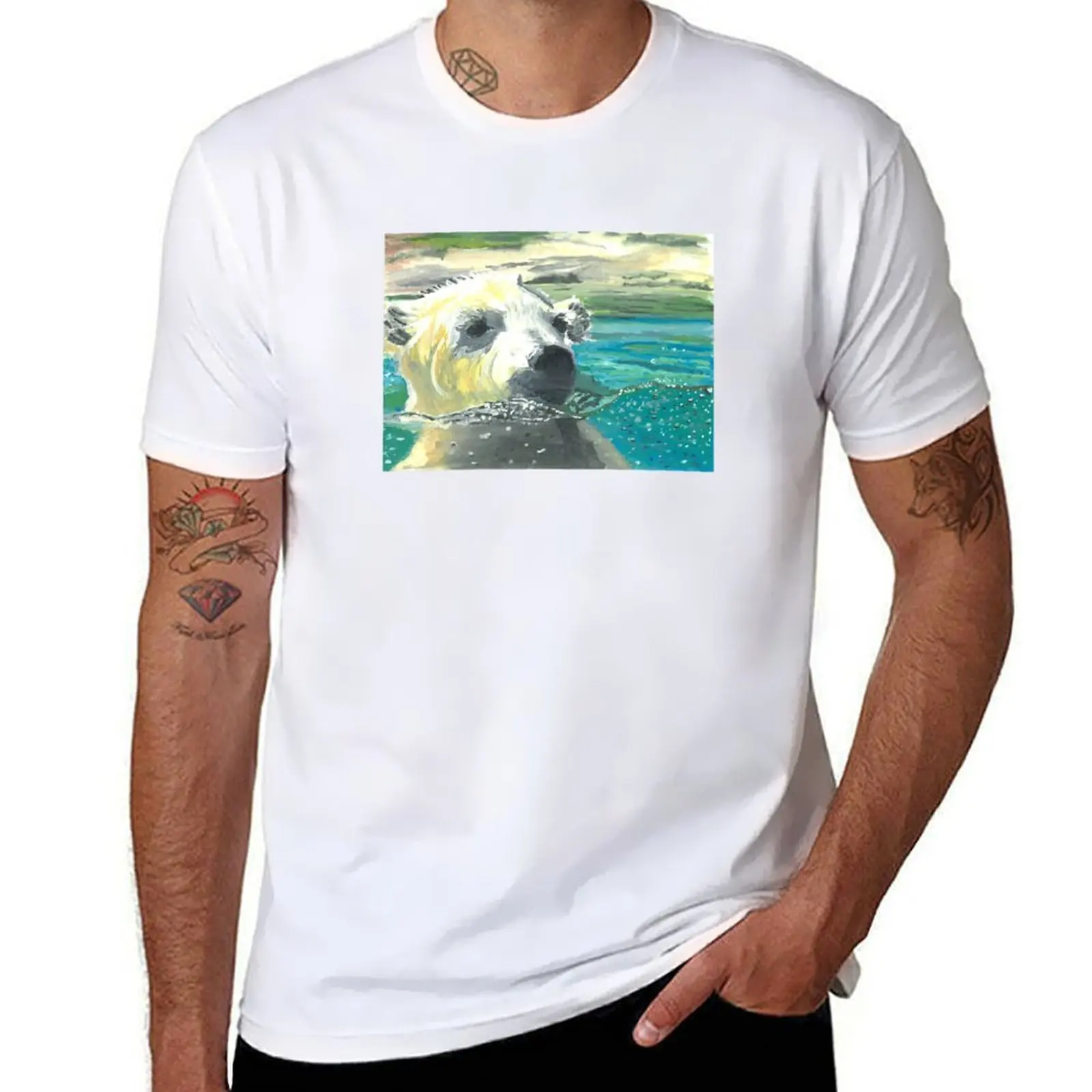

Polar Bear Cub T-Shirt man t shirt graphic t shirts for man graphic vintage T-Shirt