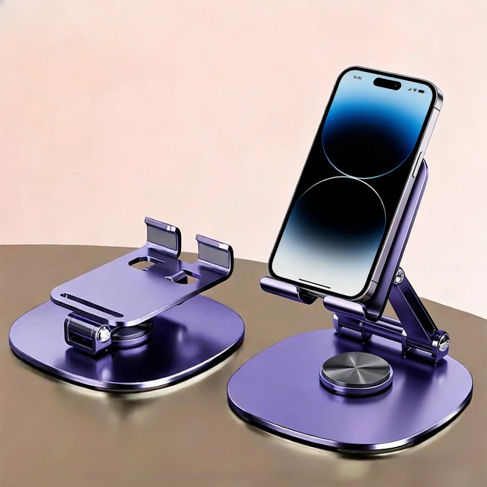 Drehbarer Tisch-Handyhalter Desktop-Ständer für iPad Samsung iPhone 15 14 13 Mobiltelefon-Halterung