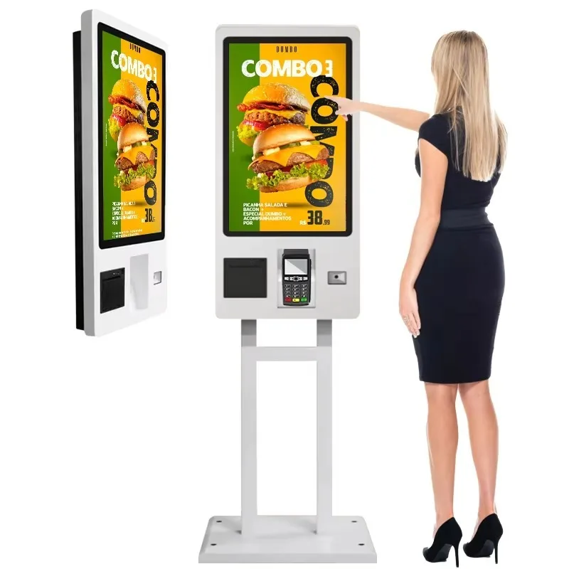 21.5 Inch Self-Service Kiosk Android Windows Linux OS Ordering Machine for Restaurant