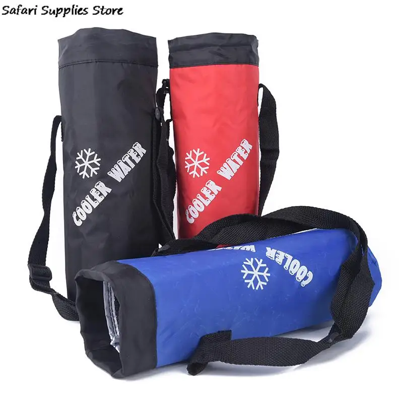 Water Bags Universal Drawstring Water Bottle Pouch High Capacity Insulated Cooler Bag Outdoor Traveling Camping Hiking