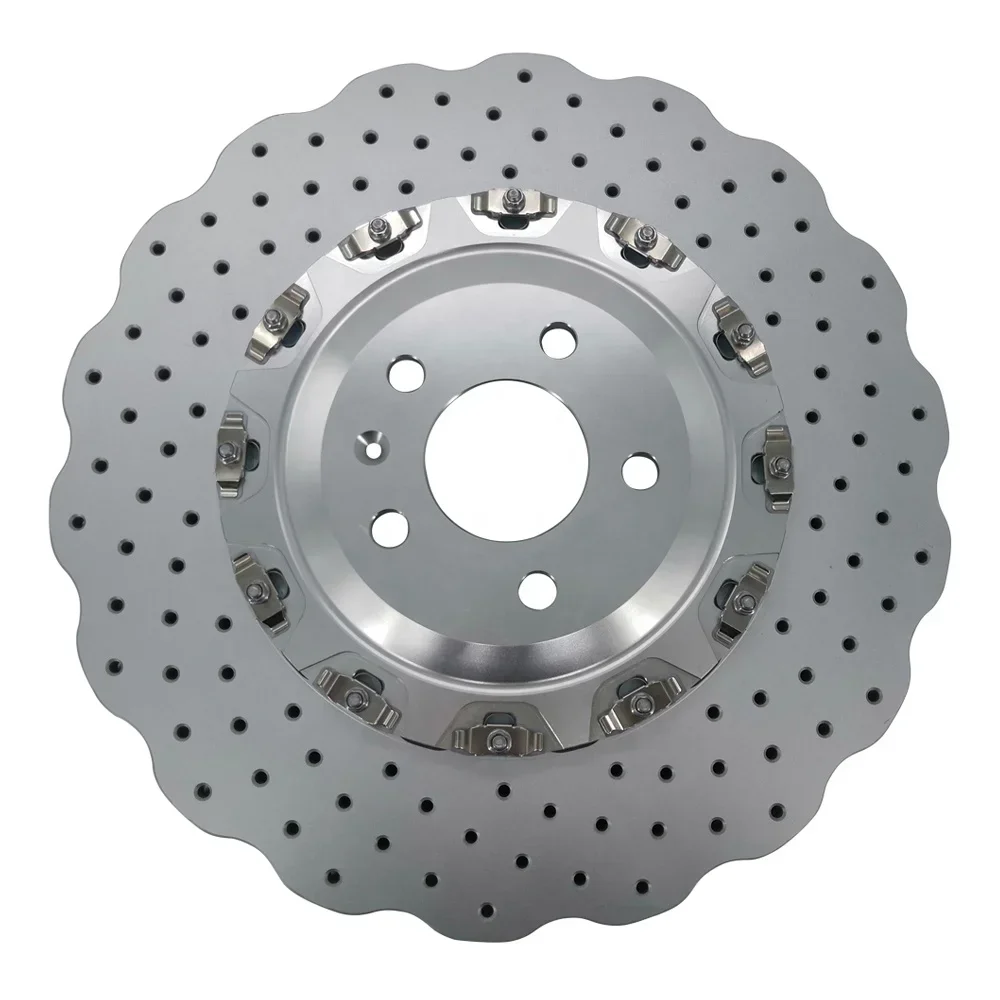 

2 Piece Floating Brake Disc For Audi A7 A8 A6 S6 RS6 RS7 RS8 Wave Design Rotor Disc