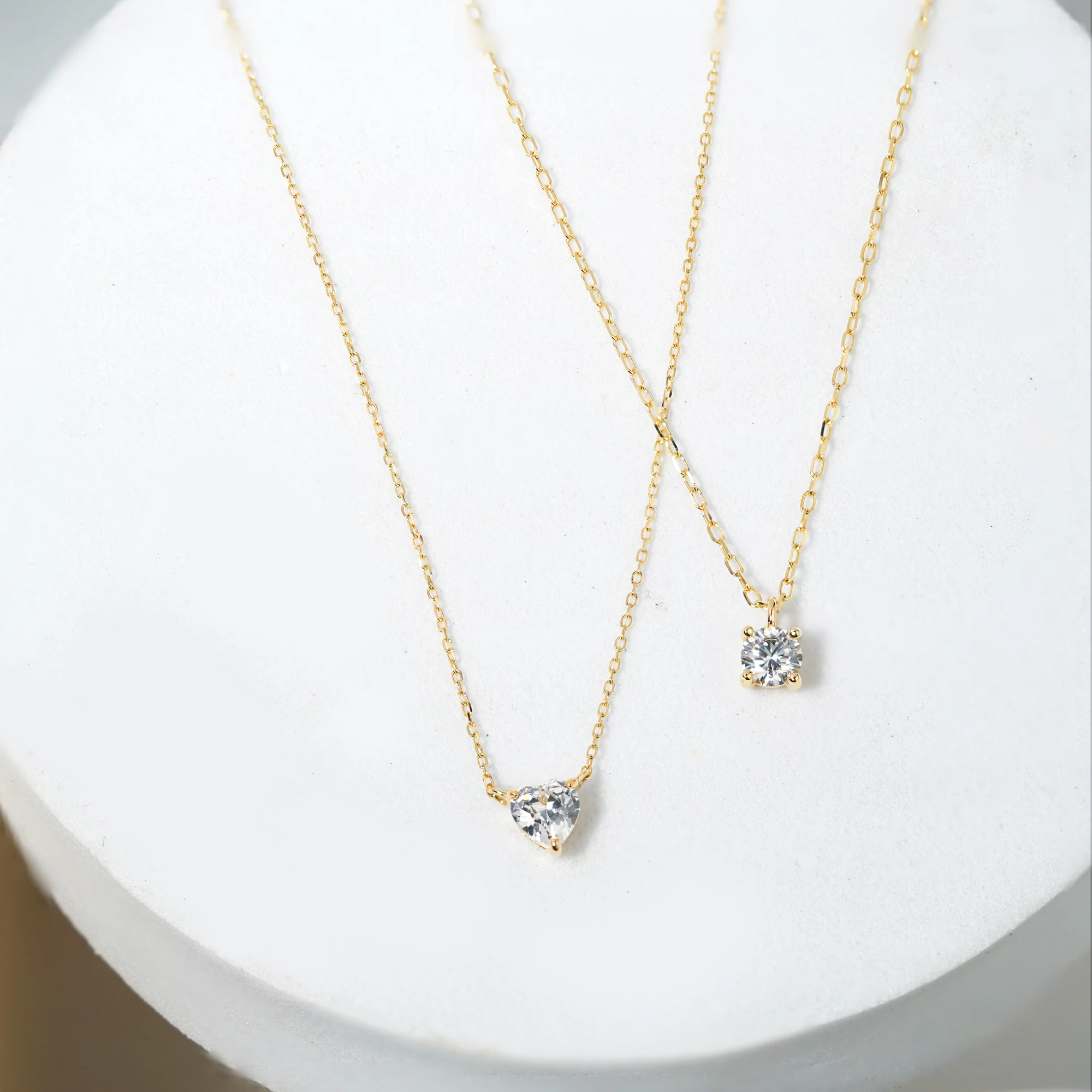 

PCX Jewelry's 14k Solid Yellow Gold Heart Necklace with Diamonds Elegant Fine Jewelry for Women's Wedding